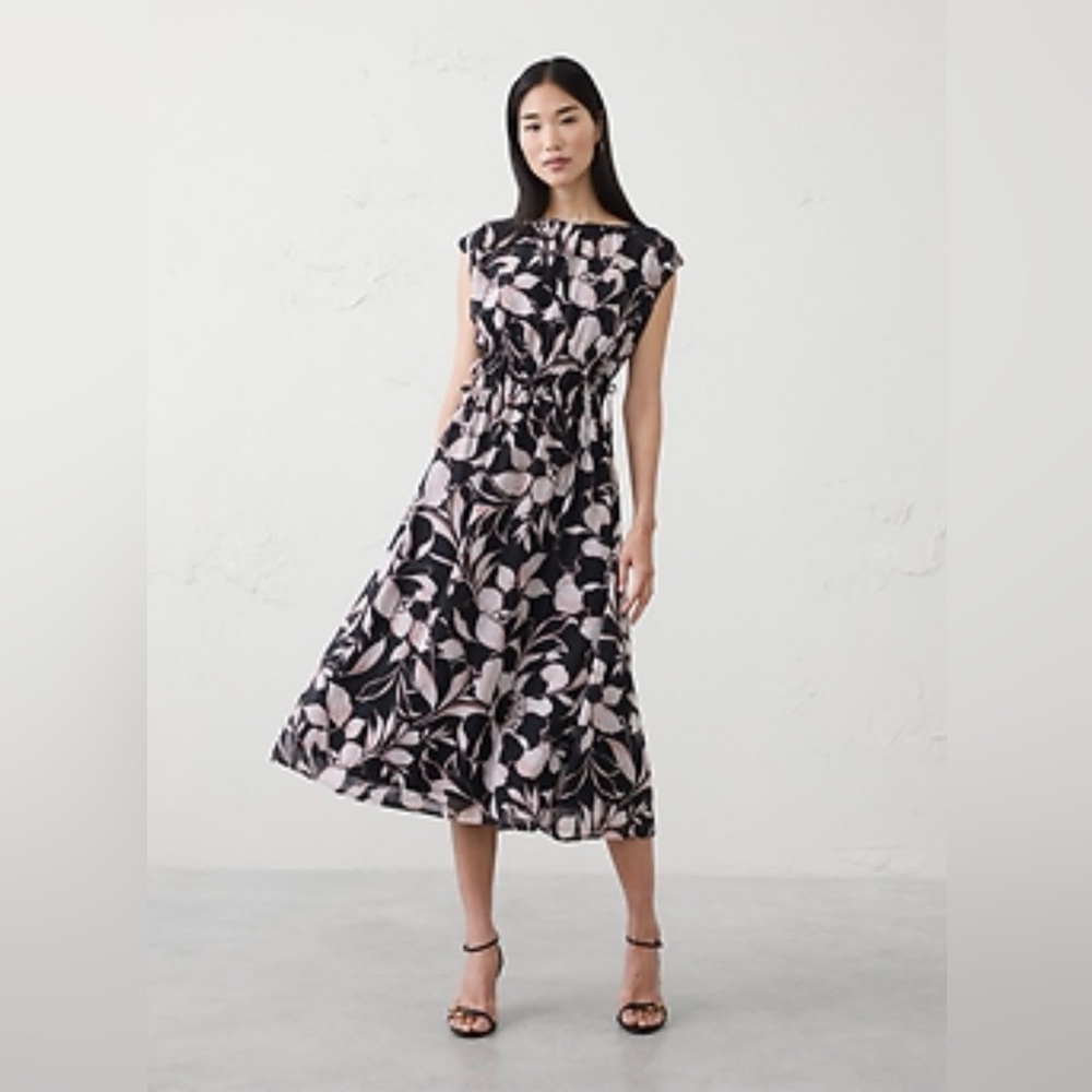 Banana Republic SIDE-TIED MIDI DRESS